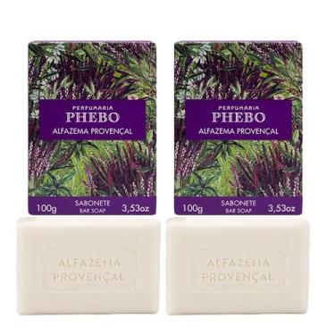 Imagem de Kit 2 Sabonete Phebo Alfazema Provençal em Barra Cremoso 100g