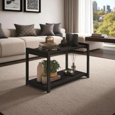 Imagem de Mesa Auxiliar Industrial Duarte, 2 Prateleiras - Duarte Moveis