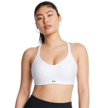 Imagem de Top de Treino Under Armour Infinity Low 2.0 Feminino, Branco, M