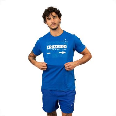 Imagem de Camiseta Cruzeiro Oficial linha Torcedor Algodão Masculina