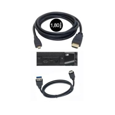 Imagem de Cabos P/ Câmera Fujifilm X-e4 Mirrorless 4k Dados/video