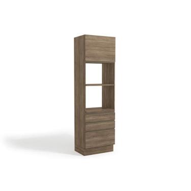 Imagem de Módulo Cozinha Kappesberg Maxxi Paneleiro G750 C/ 1 Porta E 3 Gavetas Nogal