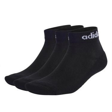 Imagem de Kit 3 Pares de Meias Adidas Logo Linear Ankle