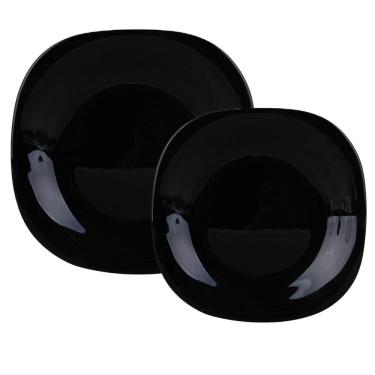 Imagem de Aparelho De Jantar Jogo Pratos Kit 8 Pçs Dama Vidro Opalino