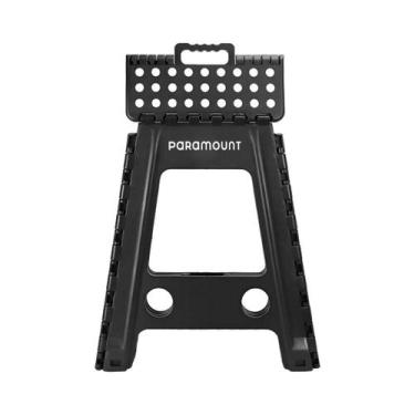 Imagem de Banqueta De Plástico Dobrável 450mm 150kg Reforçada Com Alça - PARAMOU