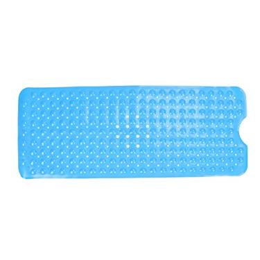 Imagem de Tapete de banheira em pvc antiderrapante, com ventosas, lavável à máquina para banheiro, salão de beleza, tapete de banheira longo 100x39cm