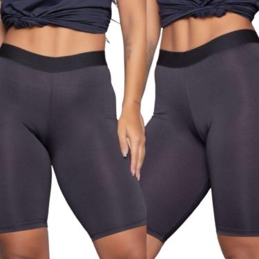 Imagem de KIT 2 Bermuda Térmica Poliamida Vekyo Proteção UV Fitness Básico-Feminino