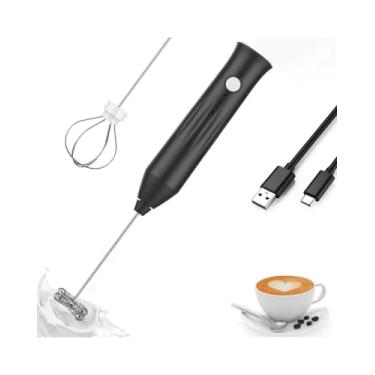 Imagem de Mini Mixer Batedor Elétrico Portátil, 3 Velocidades, Recarregável USB, 31cm, com 2 Batedores