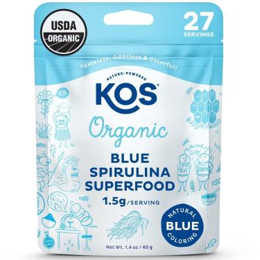 Imagem de Spirulina azul em pó KOS Luminous Organic Ficocianina 30g-Unissex