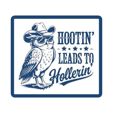 Imagem de Hootin' Leads to Hollerin' Patch bordado engraçado coruja ocidental aplique bordado remendos rodeio cowboy Midwest Country Life ferro sobre costurar adesivos para roupas, chapéus, presentes para