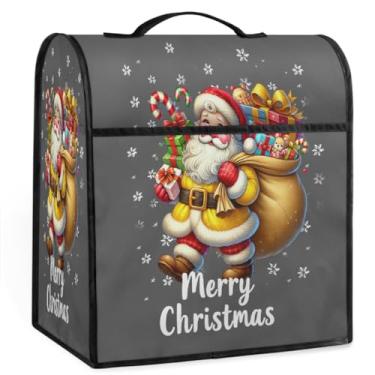 Imagem de Presentes amarelos de Papai Noel para mixers de auxílio de cozinha para batedeira de 6 a 8 quartos auxiliares de cozinha resistentes à poeira capas protetoras de armazenamento capas de