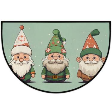 Imagem de Tapete de porta meio redondo, dia de São Patrício, antiderrapante, absorvente, semicírculo, tapetes laváveis, meia lua, para ambientes internos, pátio, cozinha, banheiro, entrada, lareira, decoração