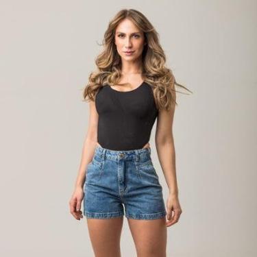 Imagem de Shorts Jeans Mom Feminino Zune-Feminino