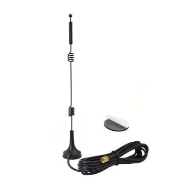 Imagem de SZSAUTO Base magnética antena WiFi de banda dupla 2,4 GHz 5 GHz 5,8 GHz 9dBi RP-SMA antena macho para roteador WiFi, placa de rede sem fio, adaptador USB, câmera IP de segurança, monitor de vigilância