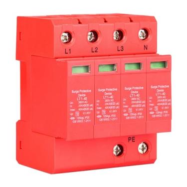 Imagem de AYNEFY Dispositivo de Proteção Protetor de Energia, Proteção Residencial Residencial à Prova de Fogo e Componentes Internos Altamente Retardadores de Chamas Dispositivo de de Baixa Tensão SPD para