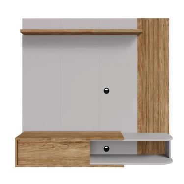 Imagem de Painel Tv 55 Pol Paraty 1 Porta CinamomoOff White Bechara