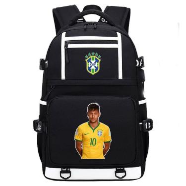 Imagem de Mochila escolar Football Star Neymarss Anime para criança