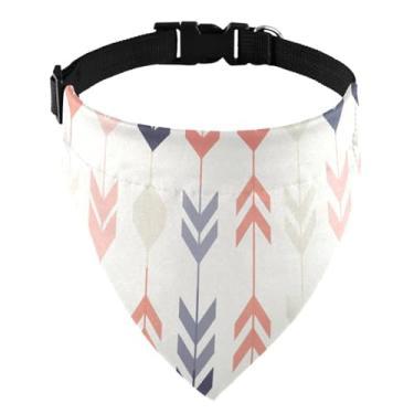 Imagem de Wassud Bandanas coloridas com estampa de flecha para cães, bandana reversível, triângulo, acessórios de decoração para cães, gatos, meninos