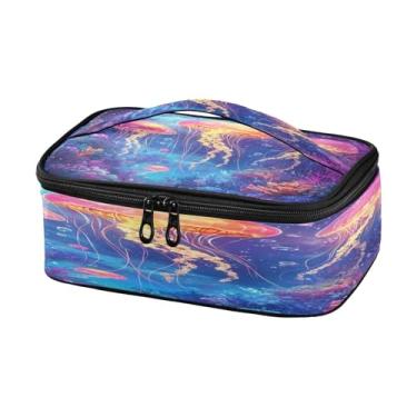 Imagem de Burbuja Lancheira térmica Jellyfishes para homens e mulheres, mini lancheira reutilizável Lancheira portátil com alça para trabalho, viagem, piquenique