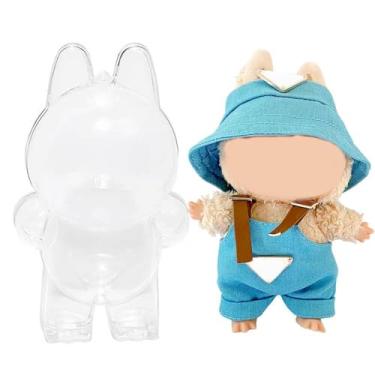 Imagem de IMMER LIEBEN Protective Case with Blue Clothes HD Transparent Display Case Thickened Material Protector Against Drops and Dust Waterproof While Maintaining Crystal-Clear Clarity, Standing (No Doll)