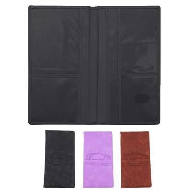 Imagem de Old-to-new Porta-cartão de registro e seguro de carro premium, preto