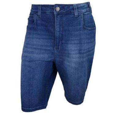 Imagem de Bermuda Jeans Masculino Tharog Denim Plus Size Azul - 7133JE-Masculino