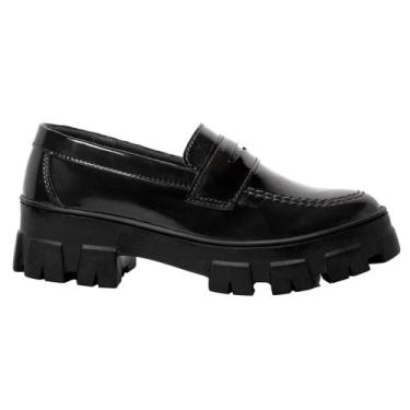 Imagem de Mocassim Tratorado Feminino Social Casual Couro Estilo Clássico Confor