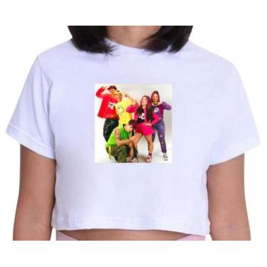 Imagem de Cropped Infantil Blusa Emilly Vick Cantora Influencer Fun Os Rosa Yout