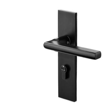 Imagem de PXNQMTJM Fechadura de painel de porta dividida para quarto interior de madeira fechadura silenciosa maçaneta de banheiro (8205 009 fechadura de painel)