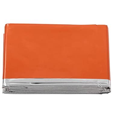 Imagem de EVGATSAUTO Cobertores de Emergência para Sobrevivência Portátil Cobertor de Emergência Reflexivo Laranja para Acampamento de Sobrevivência Ao Ar Livre