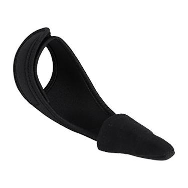 Imagem de Cosiki Protetor de Dedo de Pesca Luva Elástica Durável para Homens Mulheres Pesca Ao Ar Livre Feito de Tecido Grosso Preto 6.69 "x 3.34" Tamanho