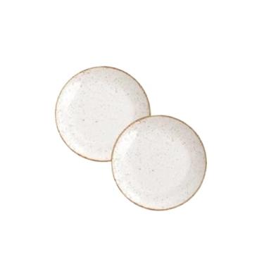 Imagem de Aparelho de Jantar Rústico Marrom Jogo de Pratos Rasos, Fundos e Sobremesa Opções de Kits(Kit 2 Pratos Fundos 22 cm)