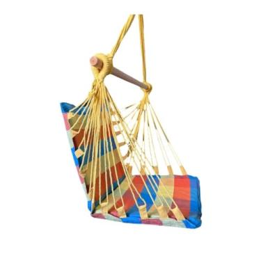 Imagem de Rede Cadeira De Balanço Suspensa para Varandas, Quintais e Piscinas, Projetada para Descanso Relaxante em Família(ARCO-IRIES-CADEIRA)