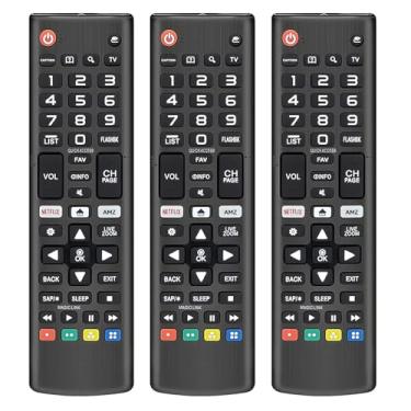 Imagem de (Pacote com 3) Substituição para controle remoto LG TV, universal compatível com todas as Smart TVs LG LCD LED UHD HDTV OLED 3D 4K