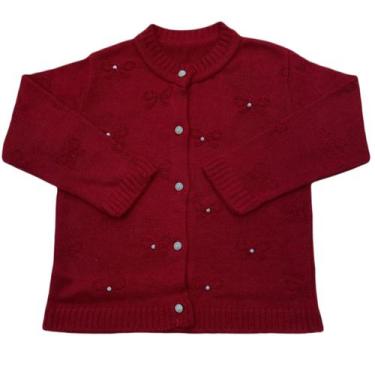 Imagem de Casaco Casaquinho Cardigan Tricô Tricot Frio Bebê Infantil Luxo - L.B.