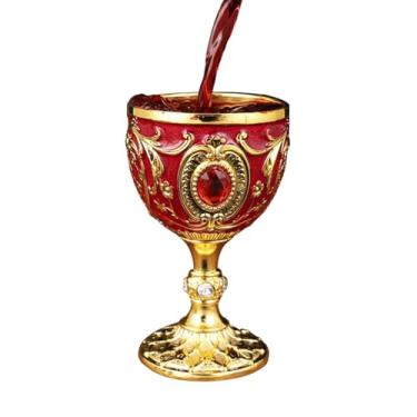 Imagem de Taças de Vinho | Copos De Metal Europeus Retrô - Copo De Shot De Licor 30ml Para Whisky - Para Cocktail Bourbon Vodka Brandy Sake Cozinha Bar Jantares Feriados Casamentos Festas Aniversários