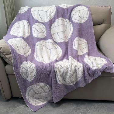 Imagem de Cobertor de voleibol, presentes para meninas e meninos, cobertores leves e reversíveis de lã macia, meninas para mulheres, crianças, adolescentes, amantes de vôlei, decoração para quarto de jogos, 138