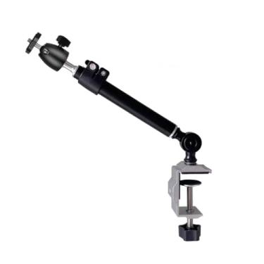 Imagem de KHUTRW3D Suporte para projetor, suporte horizontal fixo, suporte para projetor, prateleira de cabeceira, clipe para projetor, suporte ajustável (GG)