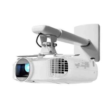 Imagem de KHUTRW3D Suporte para projetor, suporte de parede, suporte de parede retrátil, mais grosso e espesso, suporte de projetor montado na parte superior