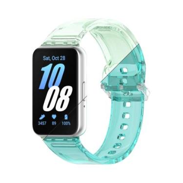 Imagem de Pulseira De Silicone TPU Transparente Que Muda De Cor Para Samsung Fit