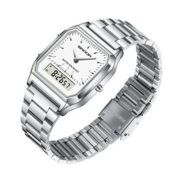 Imagem de Relógio Esportivo De Luxo Unissex À Prova d'Água SANDA Com Display Dig