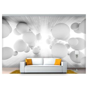Imagem de Papel De Parede Profundidade Bolas Arte Chão 3D At50