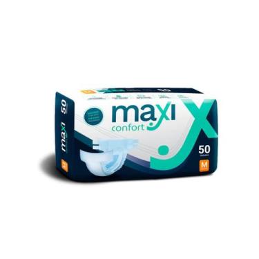Imagem de Fralda Geriátrica Descartável Maxi Confort  M  50 tiras
