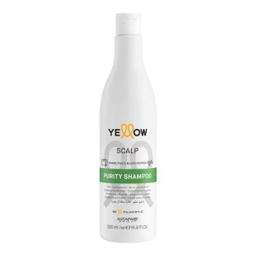 Imagem de Shampoo Purity Yellow 500ml Alfaparf limpeza profunda hidratação alívi