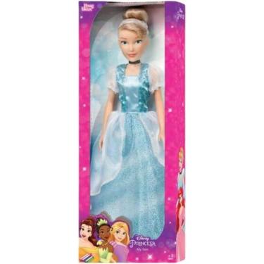 Imagem de Boneca cinderela mini my size 55 cm  disney- novabrink
