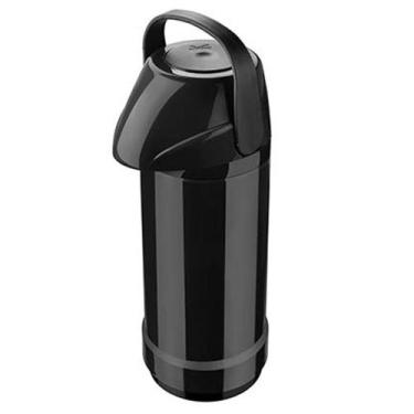 Imagem de Garrafa Térmica GLT de Pressão Preta 1 Litro Invicta