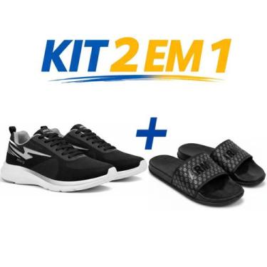 Imagem de Kit tenis masculino e feminino casual esportivo leve respiravel corrid