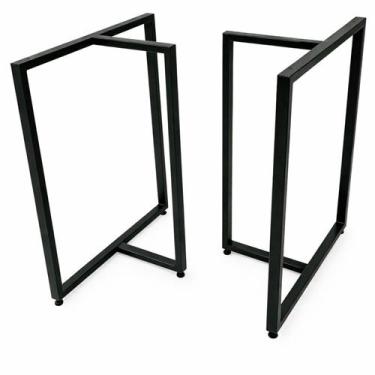 Imagem de BASES de MESA Estilo INDUSTRIAL Modelo T 75x60cm Kit c/2un - AmadeuS M
