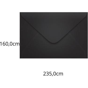 Imagem de Envelope Convite 160x235 Preto Los Angeles 80g 100un Scrity