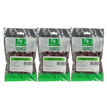 Imagem de KIT. 03un - Chá Hibiscus Flor 50g - Nutriervas